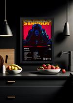 Quadro The Weeknd - Starboy (Black) - Com Vidro Tamanho:21cm x 30cm (A4) Quadro The Weeknd - Starboy (Black) - Com Vidro Tamanho:21cm x 30cm (A4)