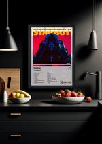 Quadro The Weeknd - Starboy (Light) - Com Vidro Tamanho:21cm x 30cm (A4) Quadro The Weeknd - Starboy (Light) - Com Vidro Tamanho:21cm x 30cm (A4)