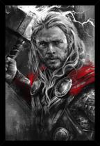 Quadro Thor Ragnarok Marvel Artístico Moldura 42x29cm