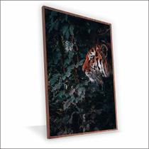 Quadro Tigre Vinil Com Vidro