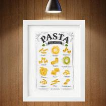 Quadro Tipos De Pastas - 60x48cm Quadro Tipos De Pastas - 60x48cm