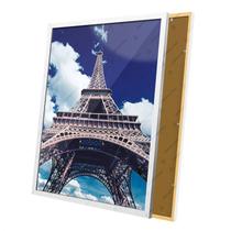 Quadro Torre de Paris Paisagem Céu Azul Moldura e Vidro