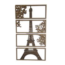 Quadro Torre Eiffel mdf cru 3mm 4 partes Quadro Torre Eiffel mdf cru 3mm 4 partes