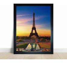 Quadro Torre Eiffel Paris França Poster Decorativo 45x33cm
