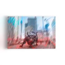 Quadro Touro de Wall Street Finanças Canvas 20x30cm Quadro Touro de Wall Street Finanças Canvas 20x30cm