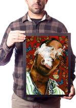 Quadro Travis Scott Arte Butterfly Effect Poster Moldurado