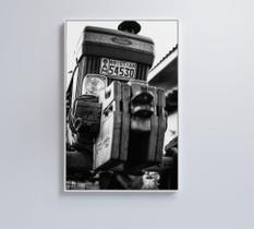 Quadro trem antigo preto e branco Quadro trem antigo preto e branco