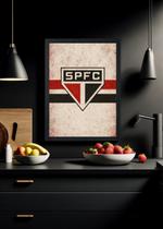 Quadro Tricolor do Coração SPFC - Com vidro Tamanho:21cm x 30cm (A4)