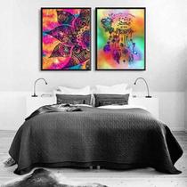 Quadro Tudo Que Deus F Durará Eternamente 45X34Cm - Preta