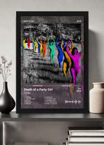 Quadro TV Girl Death of a Party. (Colored) Com Vidro Preta Tamanho:21cm x 30cm (A4)
