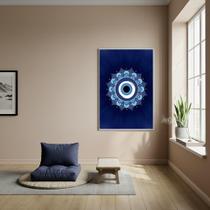 Quadro Uma Mandala Com Um Olho Grego - 70X50Cm