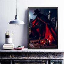 Quadro Umbanda Exu Marabô 45x34cm