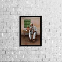 Quadro Umbanda Preto Velho 45x34cm