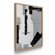 Quadro Único Plaster Cinza Moderno 55x40 Com Moldura Quadro Único Plaster Cinza Moderno 55x40 Com Moldura