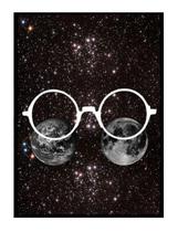 Quadro universo com moldura preta e vidro vidro anti reflexo Quadro universo com moldura preta e vidro vidro anti reflexo