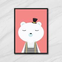 Quadro Ursinho De Circo 24X18Cm