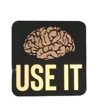 Quadro Use It 38x38 Cm Preto/bronze/dourado Quadro Use It 38x38 Cm Preto/bronze/dourado