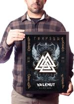 Quadro Valknut Nó Dos Mortos Mitologia Nórdica Arte Viking Quadro Valknut Nó Dos Mortos Mitologia Nórdica Arte Viking