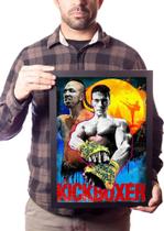 Quadro Van Damme Kickboxer Pop Arte Quadro Van Damme Kickboxer Pop Arte