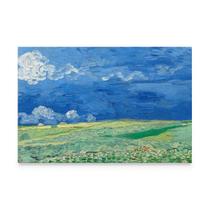 Quadro Van Gogh Campo De Trigo Com Nuvens de Tempestade Decorativo Grande - Bimper