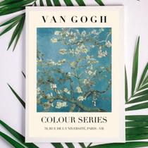 Quadro Van Gogh Cerejeiras 33x24cm - Madeira Preta