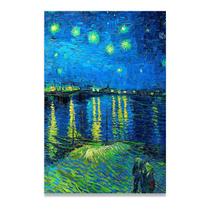 Quadro Van Gogh Noite Estrelado Abstrato Moderno Sala Quarto
