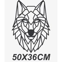 Quadro vazado poligonal LOBO em mdf decoração de ambientes casa sala quarto espaços personalizados Quadro vazado poligonal LOBO em mdf decoração de ambientes casa sala quarto espaços personalizados