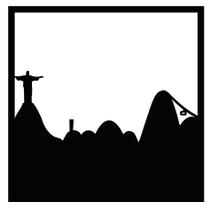 Quadro Vazado Pontos Turísticos Cristo Redentor Pão de Açúcar Igreja da Pampulha MDF 3mm Preto Decorativo