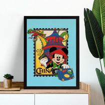 Quadro Viagem Para A China 33x24cm - com vidro