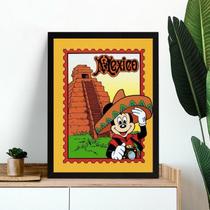 Quadro Viagem Para O México 24x18cm Quadro Viagem Para O México 24x18cm