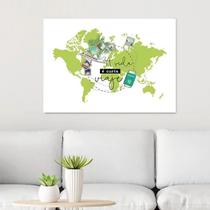 Quadro Viaje A Vida É Curta 33x24cm - com vidro Quadro Viaje A Vida É Curta 33x24cm - com vidro