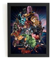 Quadro Vingadores Guerra Infinita Arte Avengers Infinity War