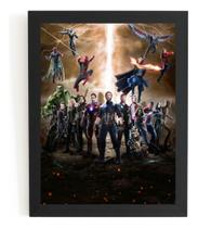 Quadro Vingadores Guerra Infinita Filme Poster Com Moldura