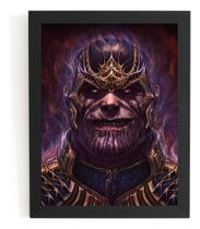 Quadro Vingadores Thanos Avengers Infinity War 42x29 Quadro Vingadores Thanos Avengers Infinity War 42x29