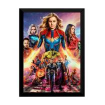 Quadro Vingadores Ultimato Arte Poster Moldurado Filme 2019