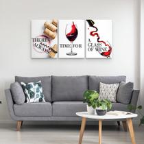 Quadro Vinho There_s Always Time For A Glass Of Wine