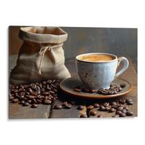 Quadro Vintage - Aroma de Café da Manhã Aconchegante