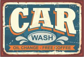 Quadro vintage car wash