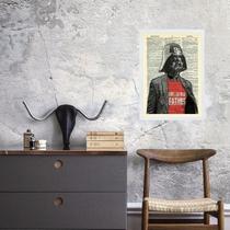 Quadro Vintage Darth - Your Father 45x34cm - com vidro