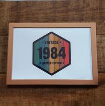 Quadro Vintage edição Ilimitada 1984
