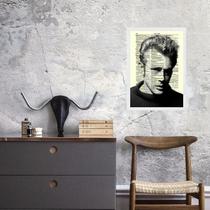 Quadro Vintage James Dean 24X18Cm - Com Vidro