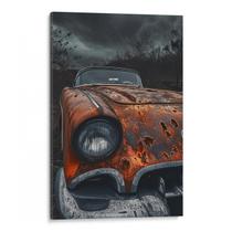 Quadro Vintage - Memórias de um Carro Abandonado