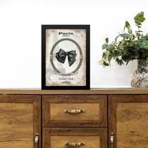 Quadro Vintage Moda Laço de Fita 33x24cm Quadro Vintage Moda Laço de Fita 33x24cm