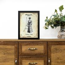Quadro Vintage Moda Paris 1900 24x18cm