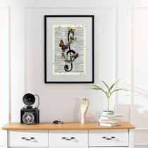 Quadro Vintage Nota Musical - 60x48cm