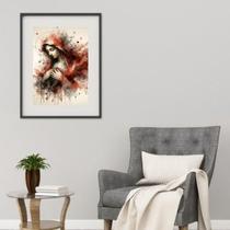 Quadro Virgem Maria Abstrato - 60X48Cm Quadro Virgem Maria Abstrato - 60X48Cm
