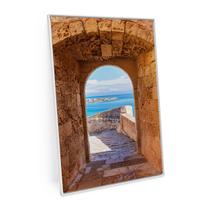 Quadro Vista Para O Mar Paisagem Janela 60x40 Cm Pequeno - Bimper Quadros