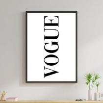 Quadro Vogue 33X24Cm - Com Vidro