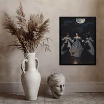 Quadro Wicca Ritual Das Bruxas 33x24cm Quadro Wicca Ritual Das Bruxas 33x24cm