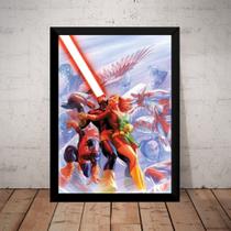 Quadro X-men Scott Jean Grey Marvel Hq Arte De Alex Ross Quadro X-men Scott Jean Grey Marvel Hq Arte De Alex Ross